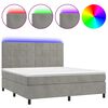 vidaXL &Kappa;&rho;&epsilon;&beta;ά&tau;&iota; Boxspring &mu;&epsilon; &Sigma;&tau;&rho;ώ&mu;&alpha; & LED &Alpha;&nu;.&Gamma;&kappa;&rho;&iota; 180x200 &epsilon;&kappa;. &Beta;&epsilon;&lambda;&omicron;ύ&delta;&iota;&nu;&omicron;