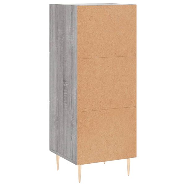 vidaXL Ντουλάπι Γκρι Sonoma 34,5x34x90 εκ. από Επεξεργασμένο Ξύλο
