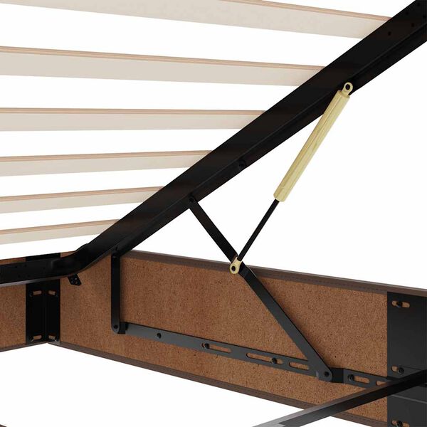 vidaXL Οθωμανικό κρεβάτι με στρώμα καφέ 100x200cm Faux Leather