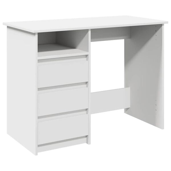 vidaXL Γραφείο Λευκό 102x50x75 εκ. από Επεξεργασμένο Ξύλο