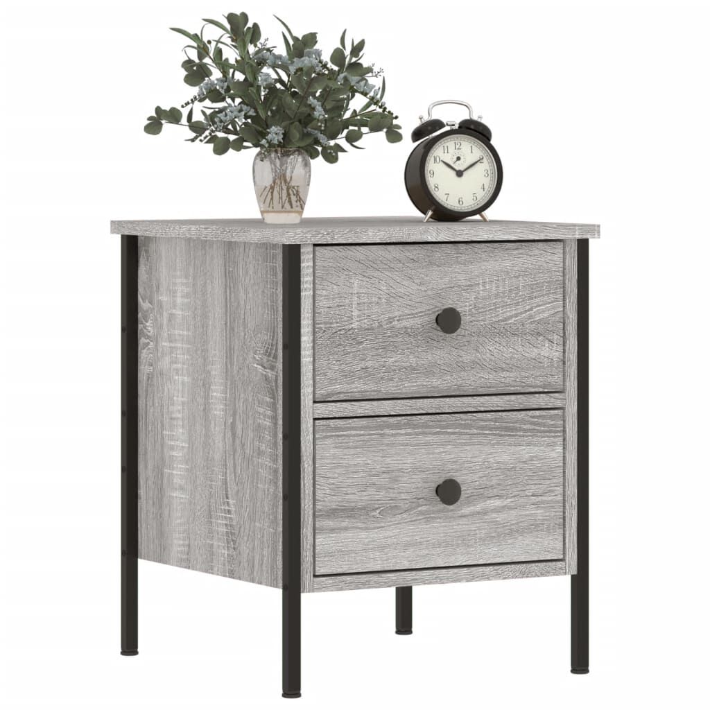 vidaXL Κομοδίνο Γκρι Sonoma 40 x 42 x 50 εκ. από Επεξεργασμένο Ξύλο