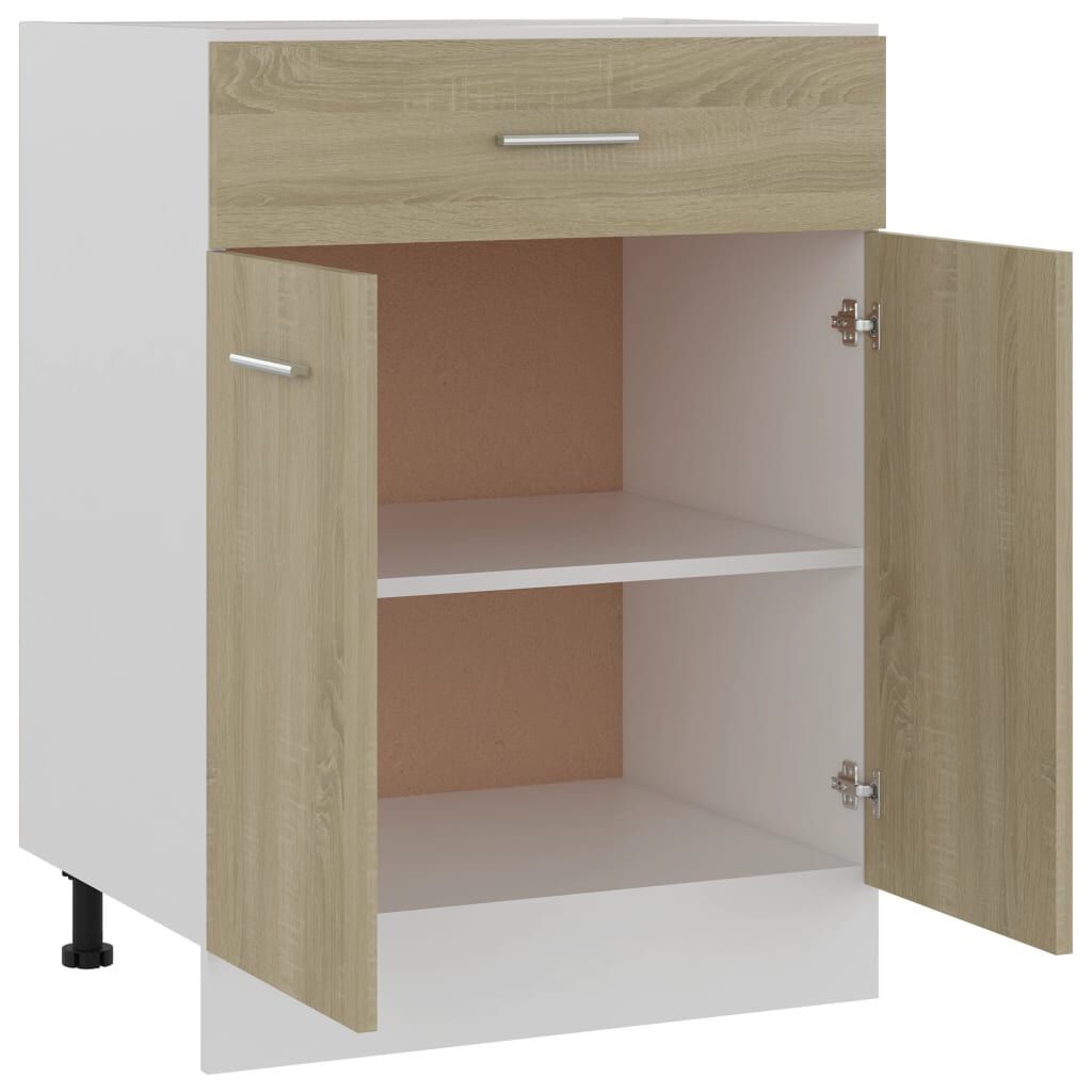 vidaXL Ντουλάπι με Συρτάρι Sonoma Δρυς 60x46x81,5 εκ. Επεξ. Ξύλο