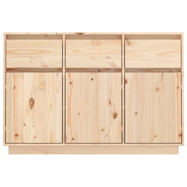 vidaXL Μπουφές 110 x 34 x 75 εκ. από Μασίφ Ξύλο Πεύκου