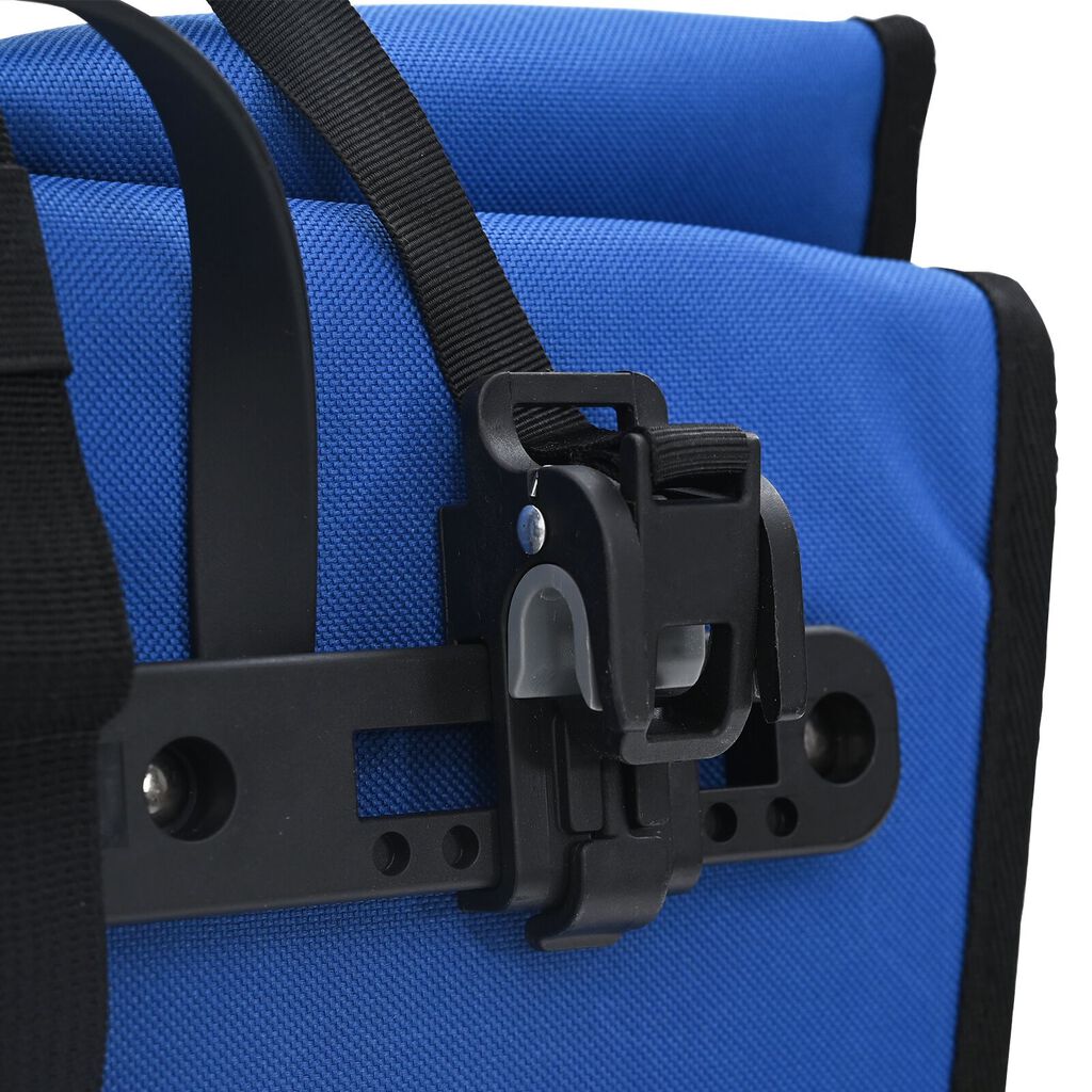vidaXL Τσάντα Ποδηλάτου για Ράγες Pannier 20 L Μπλε 34x16x59 εκ.