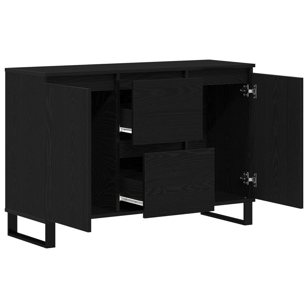 vidaXL Μπουφές Μαύρο Δρυς 104x35x70 εκ Κατασκευασμένο Ξύλο