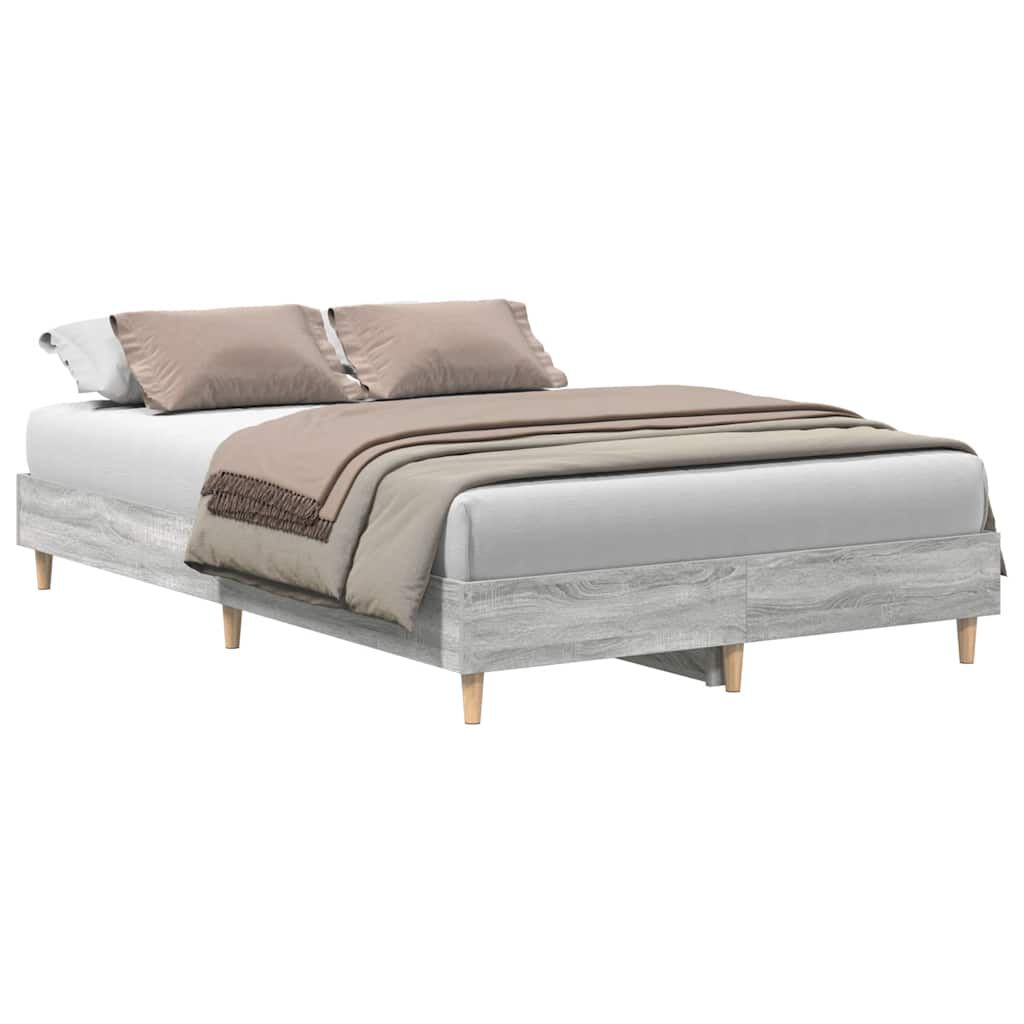 vidaXL Πλαίσιο Κρεβατιού χωρίς Στρώμα Γκρι Sonoma 120x200 εκ.