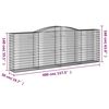 vidaXL Συρματοκιβώτια Τοξωτά 7 τεμ. 400x50x140/160 εκ. Γαλβαν. Ατσάλι