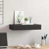 vidaXL Ράφι Τοίχου με Συρτάρι Μαύρο 48 x 25 x 8 εκ. από MDF