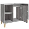 vidaXL Ντουλάπι Νιπτήρα Γκρι Sonoma 80 x 33 x 60εκ. Επεξεργασμένο Ξύλο