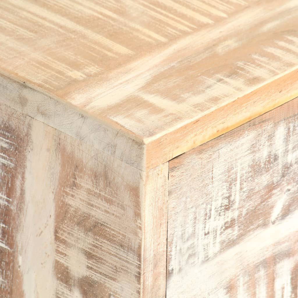 vidaXL Έπιπλο Τηλεόρασης Λευκό 140 x 30 x 45 εκ. Μασίφ Ξύλο Ακακίας
