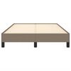 vidaXL Σκελετός Κρεβατιού Χωρίς Στρώμα Taupe 120x200 εκ. Υφασμάτινο