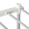 vidaXL Ράφι Αποθήκευσης με ράφι λευκό 43 x 27 x 90 εκ Αλουμίνιο