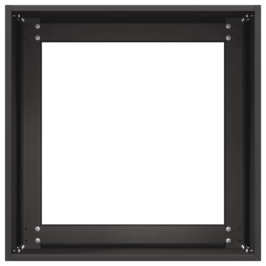 vidaXL Γλάστρα Μαύρη 40x40x40 cm από χάλυβα ψυχρής έλασης