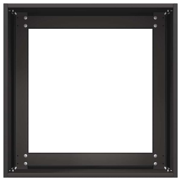 vidaXL Γλάστρα Μαύρη 40x40x40 cm από χάλυβα ψυχρής έλασης