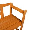 vidaXL Εξωτερικός πάγκος Καφέ 119 x 76 x 44εκ. Μασίφ ξύλο πεύκου
