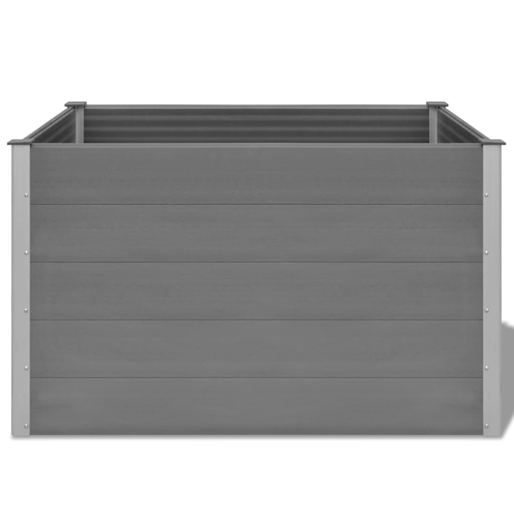 vidaXL Ζαρντινιέρα Υπερυψωμένη Γκρι 150 x 100 x 91 εκ. από WPC