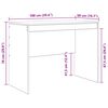 vidaXL Γραφείο Sonoma Δρυς 100 x 50 x 76 εκ. Επεξεργασμένο ξύλο