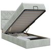 vidaXL &Kappa;&rho;&epsilon;&beta;ά&tau;&iota; Ottoman &mu;&epsilon; &sigma;&tau;&rho;ώ&mu;&alpha; &Alpha;&nu;&omicron;&iota;&chi;&tau;ό &gamma;&kappa;&rho;&iota; 90 x 190 cm &Beta;&epsilon;&lambda;&omicron;ύ&delta;&omicron;