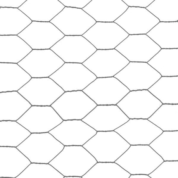 vidaXL Συρματόπλεγμα Κοτετσόσυρμα Γκρι 25x0,5 μ. Ατσάλι Επικάλυψη PVC