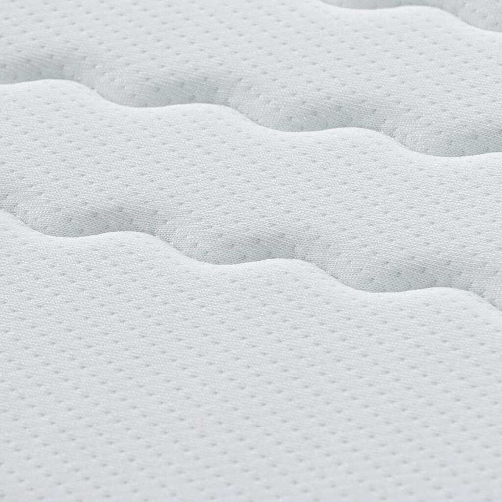 vidaXL Στρώμα Λευκό, Γκρι 90 x 190 cm Πλεκτό ύφασμα