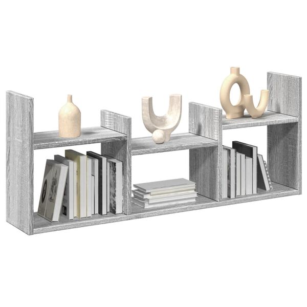 vidaXL Ντουλάπι Τοίχου Γκρι Sonoma 100x18x40 εκ. Επεξεργασμένο Ξύλο