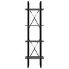 vidaXL Βιβλιοθήκη με 4 Ράφια Γκρι 40 x 30 x 140 εκ. από Επεξ. Ξύλο