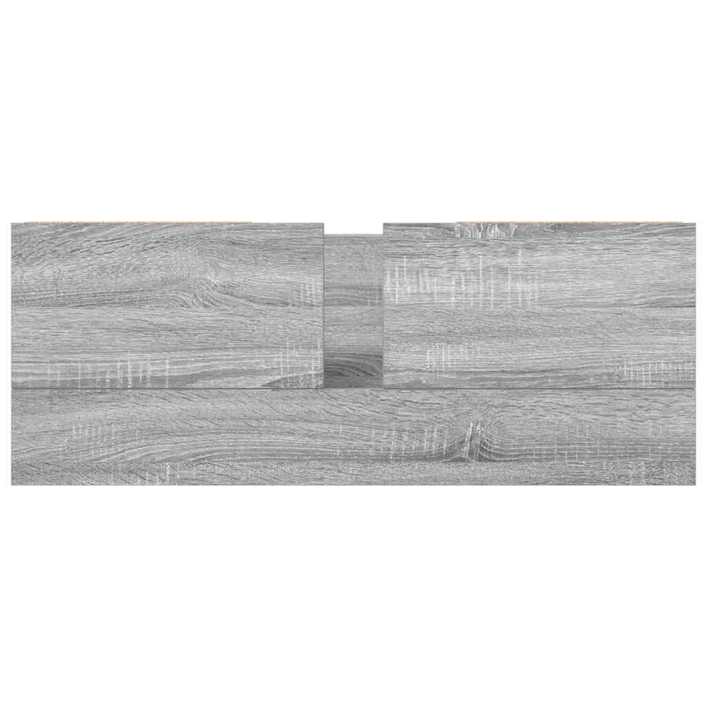 vidaXL ντουλάπι νιπτήρα με συρτάρια γκρι Sonoma 90x34,5x60 εκ.
