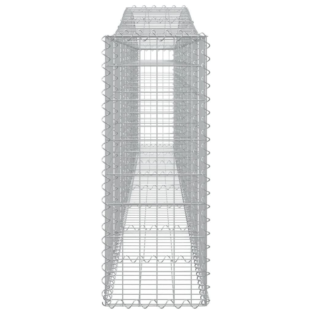 vidaXL Συρματοκιβώτια Τοξωτά 7 τεμ. 400x30x80/100 εκ. Γαλβαν. Ατσάλι