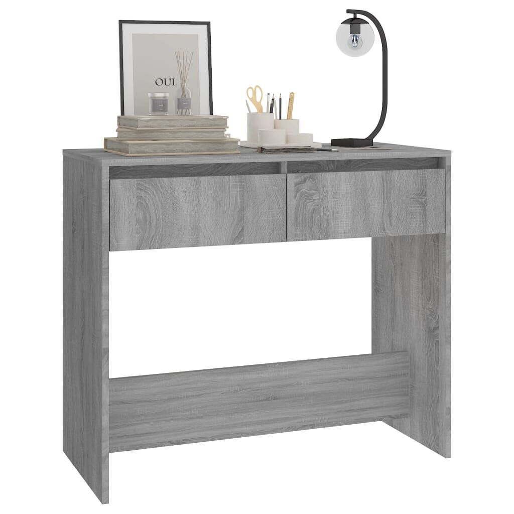 vidaXL Τραπέζι Κονσόλα Γκρι Sonoma 89x41x76,5 εκ. Επεξεργασμένο Ξύλο