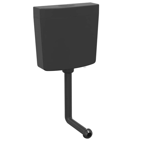 vidaXL Καζανάκι με Είσοδο Νερού από Κάτω Μαύρο 3/6 Λίτρων