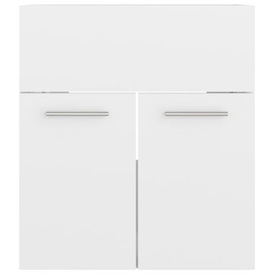 vidaXL Ντουλάπι Νιπτήρα Γυαλιστερό Λευκό 41 x 38,5 x 46 εκ Μοριοσανίδα