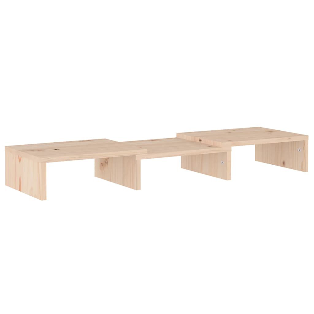 vidaXL Βάση Οθόνης 60 x 24 x 10,5 εκ. από Μασίφ Ξύλο Πεύκου