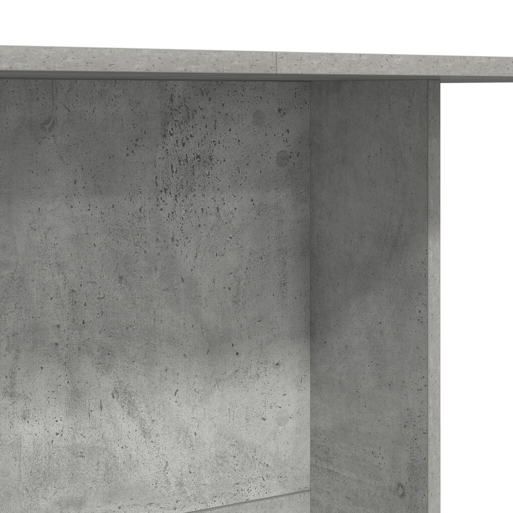 vidaXL Τραπεζαρία Γκρι του Σκυροδέματος 110x60x75 εκ. από Επεξ. Ξύλο