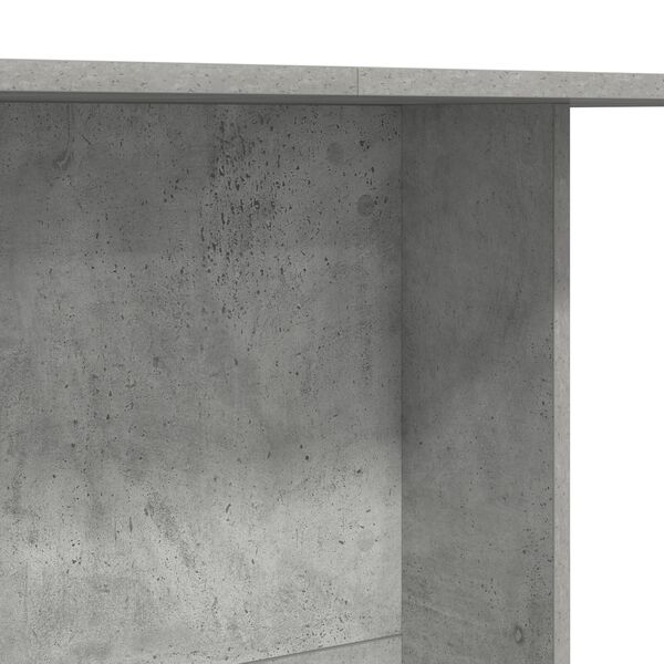 vidaXL Τραπεζαρία Γκρι του Σκυροδέματος 110x60x75 εκ. από Επεξ. Ξύλο
