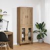 vidaXL Highboard 2 pcs Artisan Oak &Epsilon;&pi;&epsilon;&xi;&epsilon;&rho;&gamma;&alpha;&sigma;&mu;έ&nu;&omicron; &xi;ύ&lambda;&omicron;