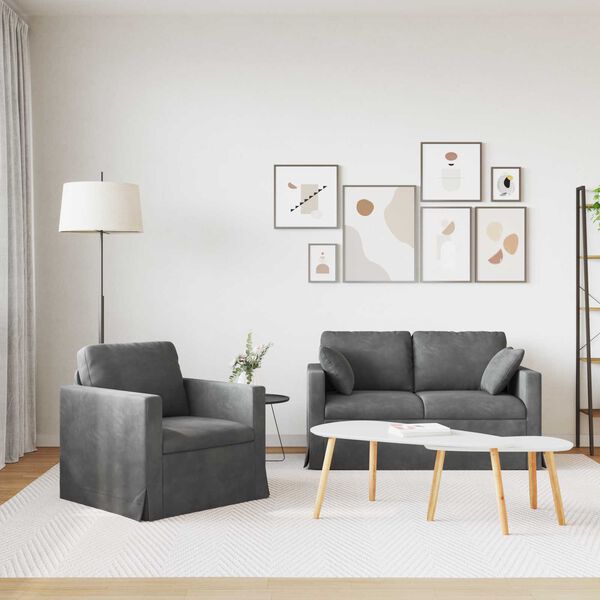 vidaXL &Kappa;&alpha;&nu;&alpha;&pi;έ&sigmaf; 2 pcs &Sigma;&kappa;&omicron;ύ&rho;&omicron; &Gamma;&kappa;&rho;&iota;