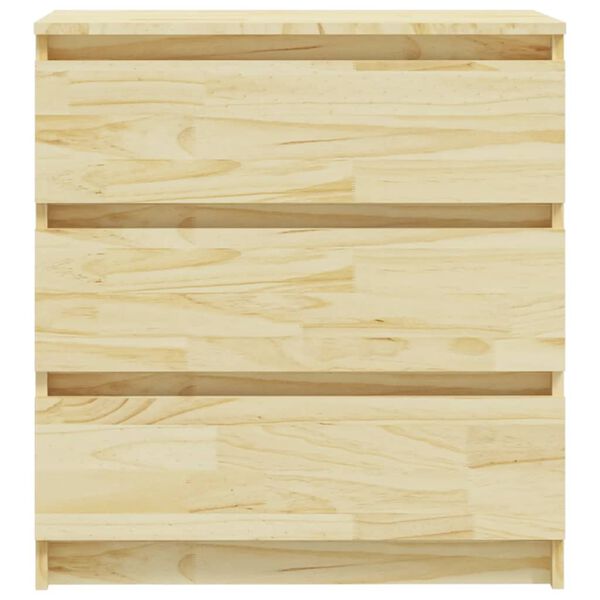 vidaXL Κομοδίνα 2 τεμ. 60 x 36 x 64 εκ. από Μασίφ Ξύλο Πεύκου
