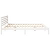 vidaXL Σκελετός Κρεβατιού Λευκό 180 x 210 cm Μασίφ ξύλο πεύκου