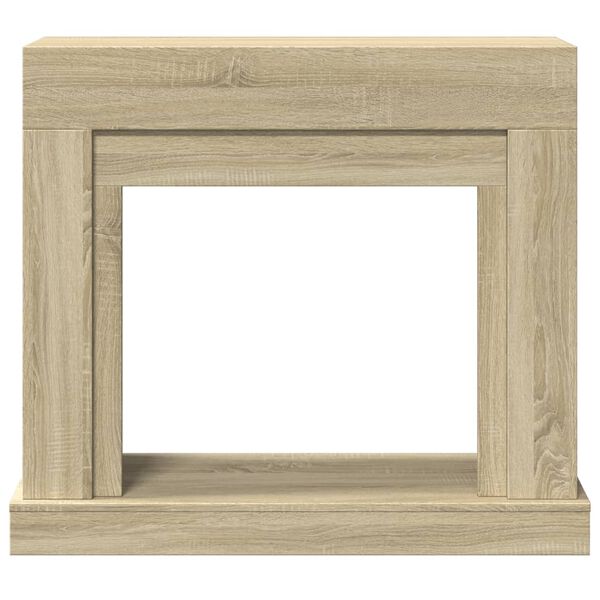 vidaXL Πλαίσιο Τζακιού Sonoma Δρυς 100x30x87,5 εκ. από Επεξ. Ξύλο