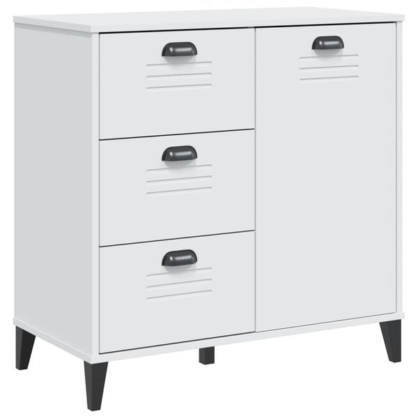 vidaXL Μπουφές VIKEN Λευκός 80 x 40 x 80 εκ. από Επεξεργασμένο Ξύλο
