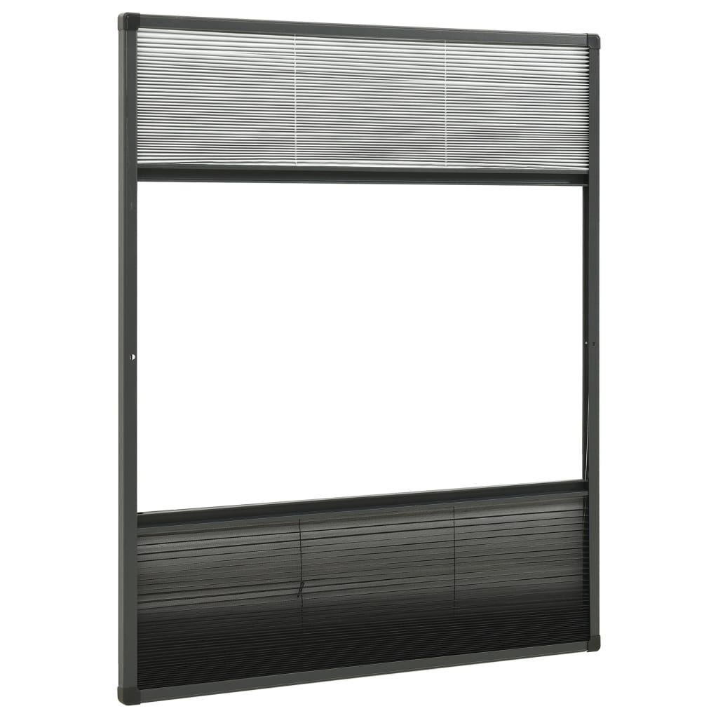 vidaXL Σήτα Παραθύρου Πλισέ με Σκίαστρο 60 x 80 εκ. Αλουμινίου