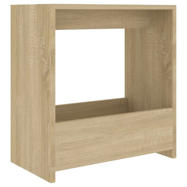 vidaXL Τραπέζι Βοηθητικό Sonoma Δρυς 50 x 26 x 50 εκ. από Επεξ. Ξύλο
