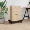 vidaXL Τρόλεϊ Μεταφοράς 5 Τεμ. Μαύρα 58 x 38 x 12 εκ. Πολυπροπυλένιο