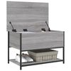 vidaXL Παγκάκι Αποθήκευσης Γκρι Sonoma 70x42,5x47εκ Επεξεργασμένο Ξύλο