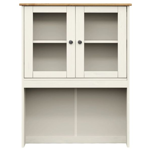 vidaXL Βιτρίνα VIGO Λευκή 80 x 40 x 176 εκ. από Μασίφ Ξύλο Πεύκου