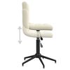 3087666 vidaXL Swivel Dining Chairs 4 pcs Cream Velvet (334428&times;2)
