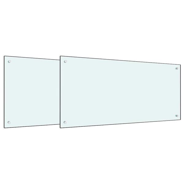 vidaXL &Pi;ί&sigma;&omega; &Pi;ά&nu;&epsilon;&lambda; &Kappa;&omicron;&upsilon;&zeta;ί&nu;&alpha;&sigmaf; 2 pcs &Lambda;&epsilon;&upsilon;&kappa;ό 100 x 50 cm &sigma;&kappa;&lambda;&eta;&rho;&upsilon;&mu;έ&nu;&omicron; &gamma;&upsilon;&alpha;&lambda;ί
