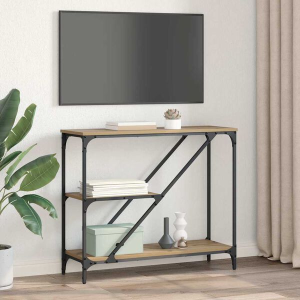 vidaXL &Tau;&rho;&alpha;&pi;έ&zeta;&iota; &kappa;&omicron;&nu;&sigma;ό&lambda;&alpha;&sigmaf; Artisan Oak 88,5 x 30 x 75 &epsilon;&kappa;.