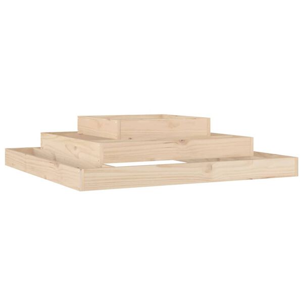 vidaXL Ζαρντινιέρα 110 x 110 x 27 εκ. από Μασίφ Ξύλο Πεύκου