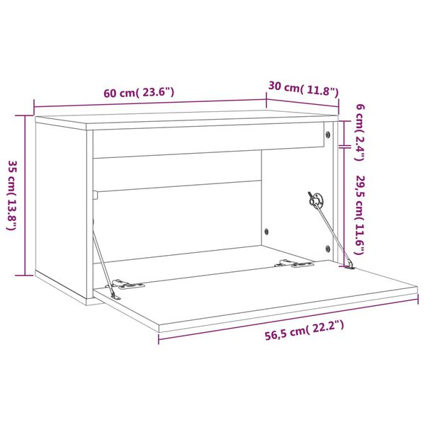 vidaXL Ντουλάπια Τοίχου 2 τεμ. Λευκά 60x30x35 εκ από Μασίφ Ξύλο Πεύκου